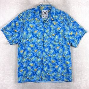 Savage Tacticians Hawaiian Shirt Mens XL Blue Palm MP5 Brass Knuckles AOP Aloha